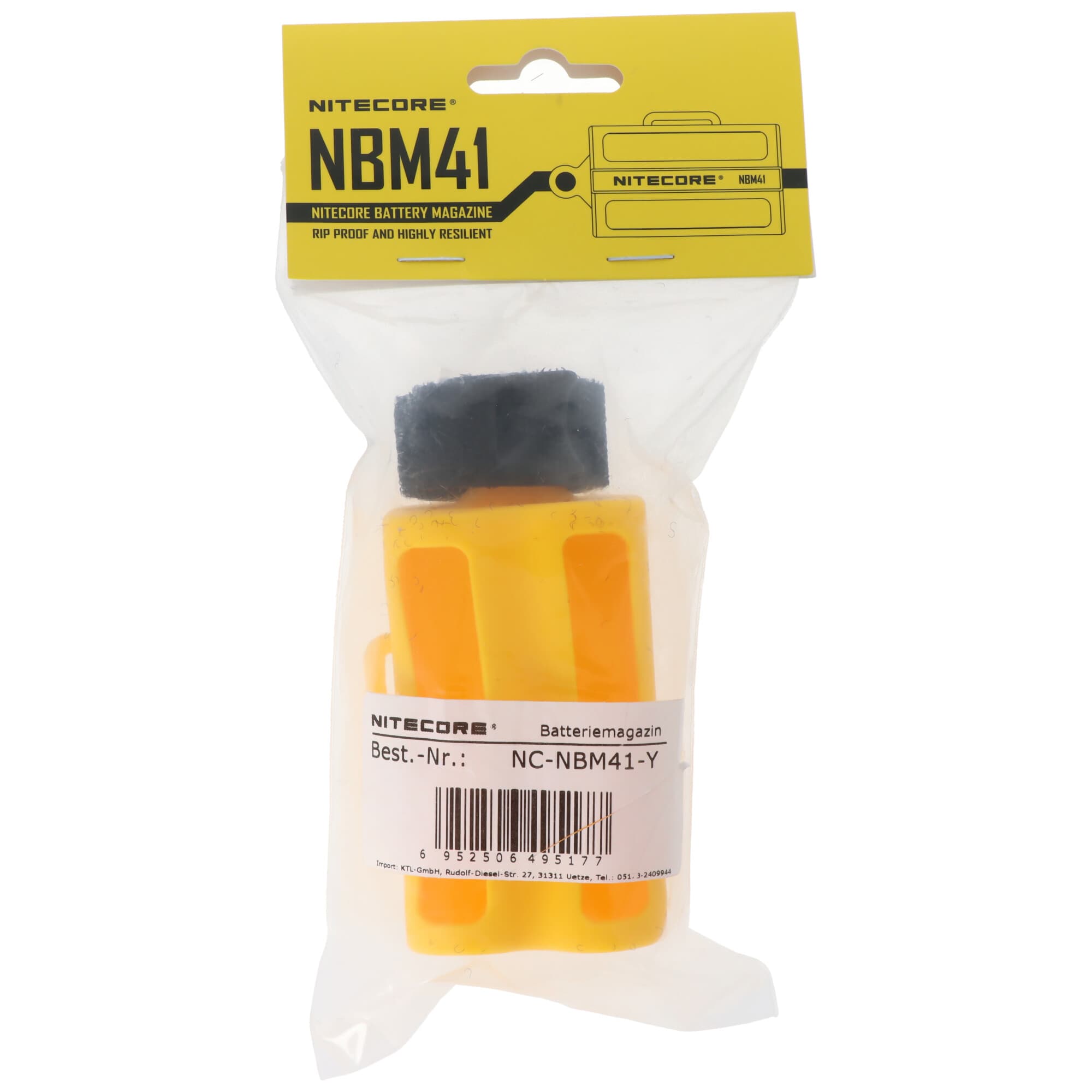 Chargeur de piles Nitecore NBM41, pour 4 piles Li-Ion 21700, jaune